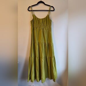 Express Chartreuse Maxi Dress